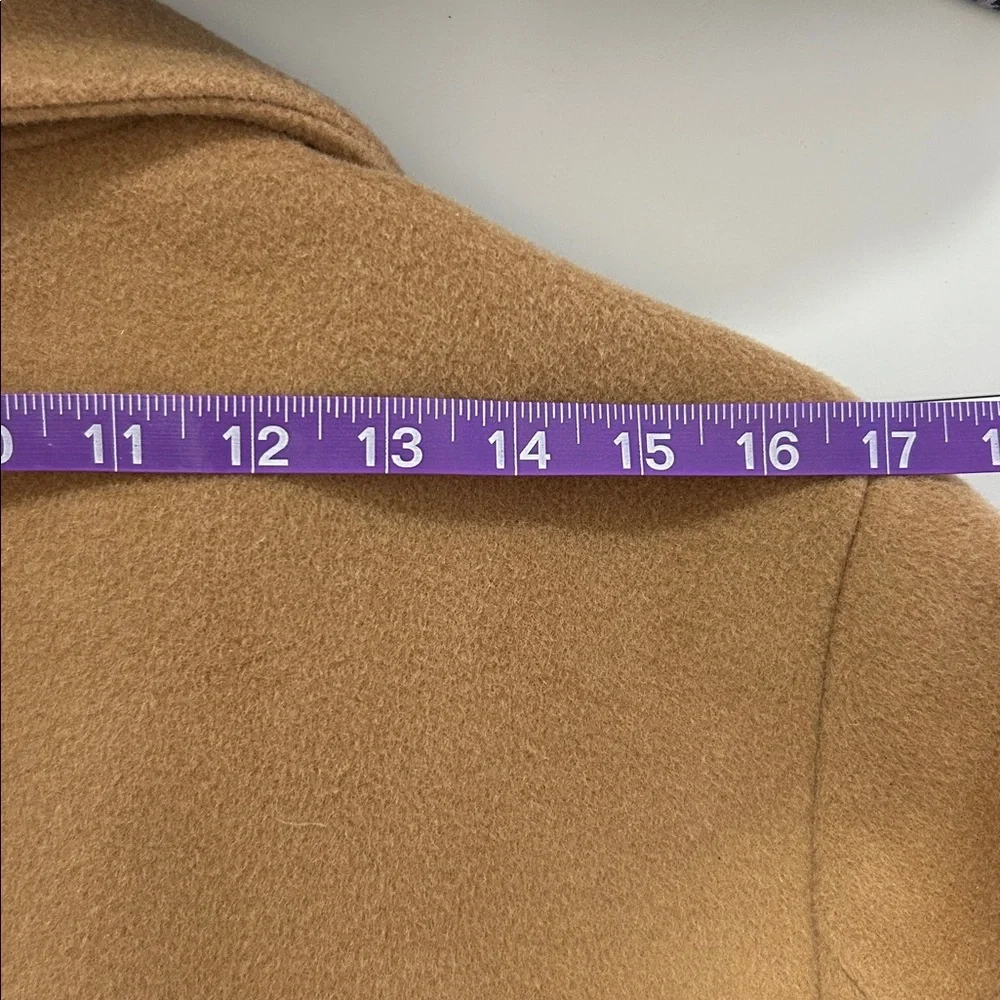 Quince Classic Wool Cashmere Single-Breasted Caramel Coat Women’s Size L NWT - Picture 13 of 13